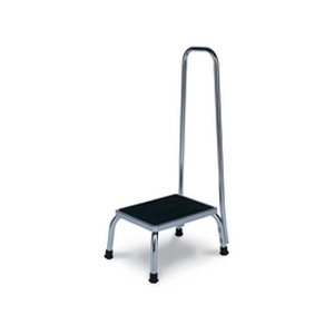 #423 - Chrome Steel Footstool W/Handle